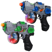 Игрушечный пистолет Optmarket Space Gun RF226C Разноцветный патронный, пуля, 3+