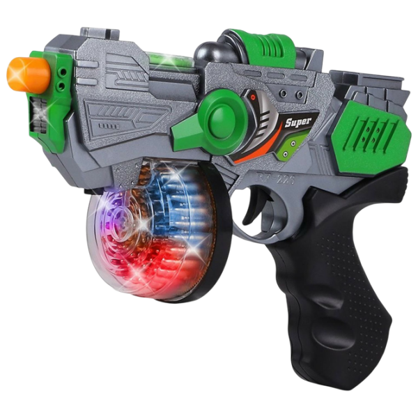 Игрушечный пистолет Optmarket Space Gun RF226C Разноцветный патронный, пуля, 3+ photo 3