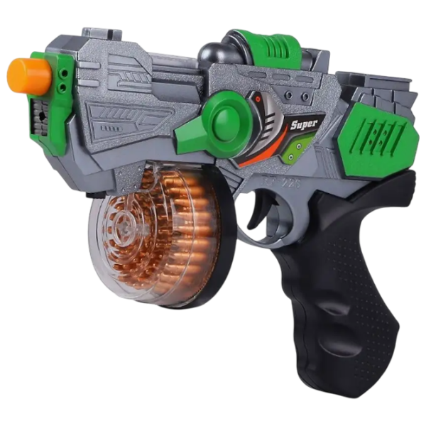 Игрушечный пистолет Optmarket Space Gun RF226C Разноцветный патронный, пуля, 3+ photo 6