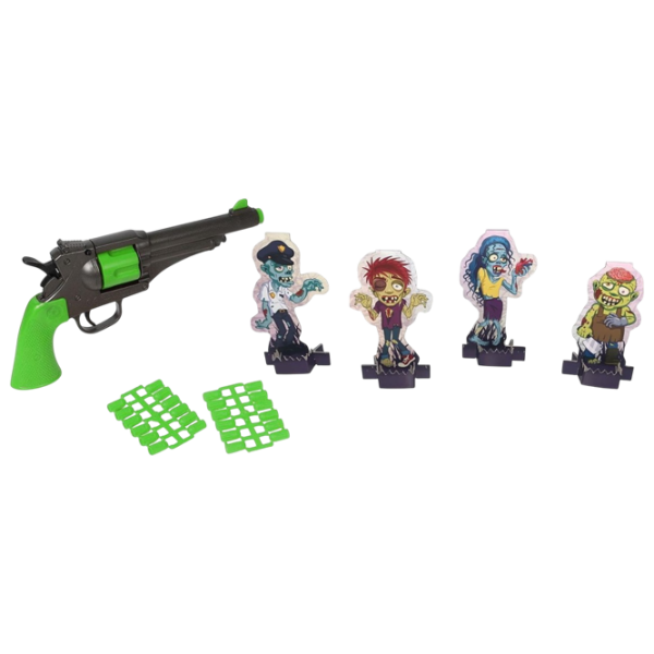 Игрушечный пистолет Gonher Zombie Attack 8612/0 Зеленый патронный, пуля, 5+ photo 1
