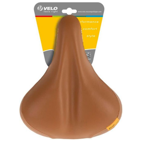 Șa de bicicletă Velo Plush Tour ELA X Brown Black Brown Black photo 4