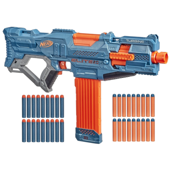 Бластер Hasbro Nerf Elite 2.0 Turbine CS 18 E9481 Синий патронный, Стрел, 8+ photo 1