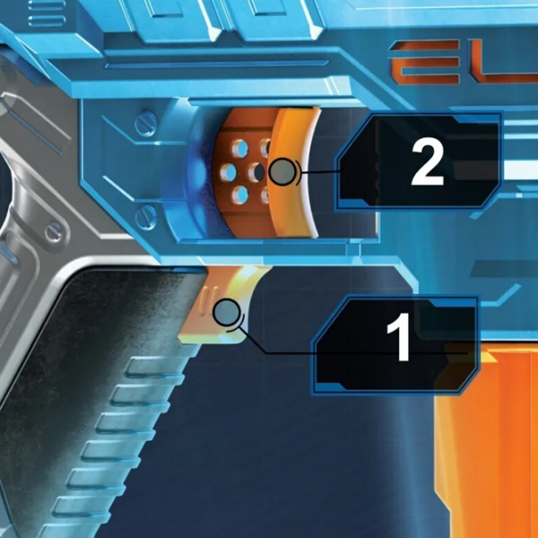 Бластер Hasbro Nerf Elite 2.0 Turbine CS 18 E9481 Синий патронный, Стрел, 8+ photo 4