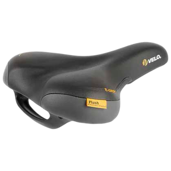 Șa de bicicletă Velo Plush Tour E-Grip M Black Orange Black Orange photo 1