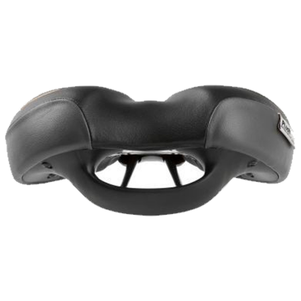 Șa de bicicletă Velo Plush Tour E-Grip M Black Orange Black Orange photo 3