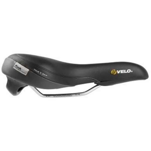 Șa de bicicletă Velo Plush Tour E-Grip M Black Orange Black Orange photo 4