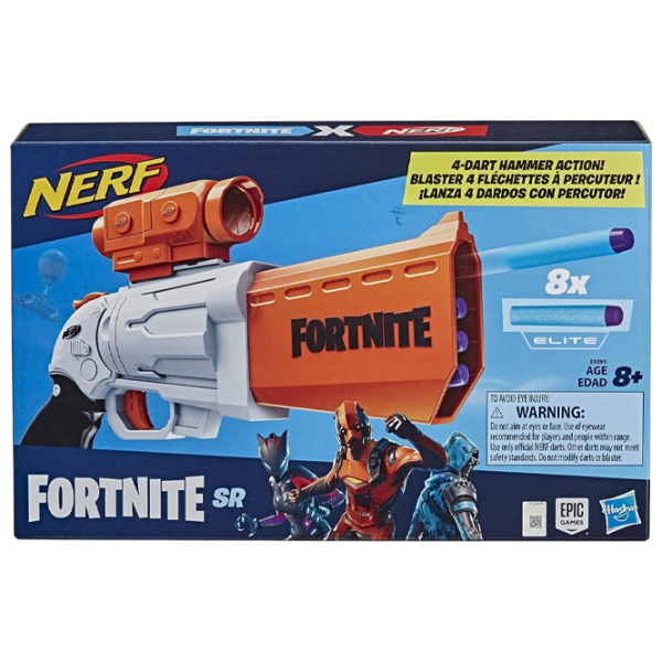 Бластер Hasbro Nerf Fortnite SR E9391 Белый патронный, Стрел, 8+ photo 7