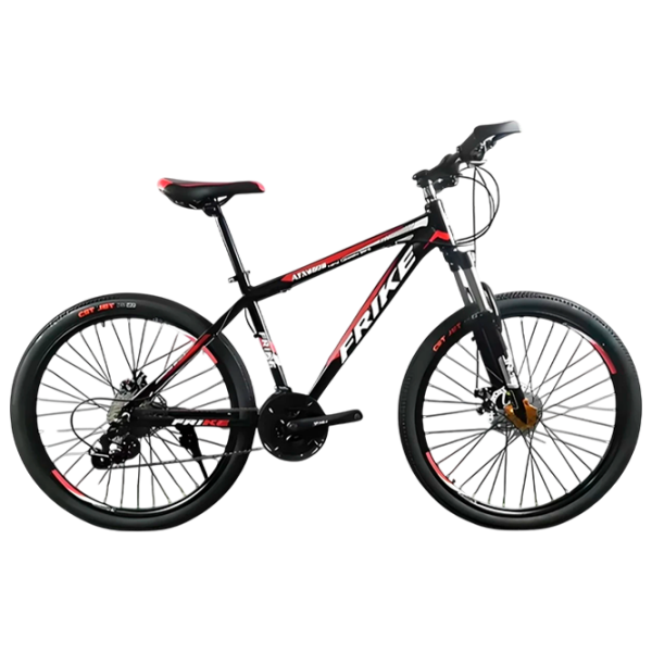 Bicicletă Frike TY-MTB 27.5 27.5" 18" Black Red Aluminiu / Pentru adulți photo 1