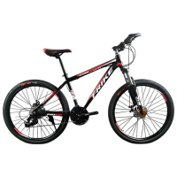 Bicicletă Frike TY-MTB 27.5 27.5" 18" Black Red Aluminiu / Pentru adulți