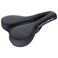 Șa de bicicletă Velo Basic Deep Channel Black White Black White