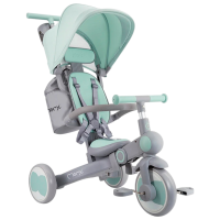 Triciclu MoMi Solivia 4in1 Green  Metal / Pentru copii