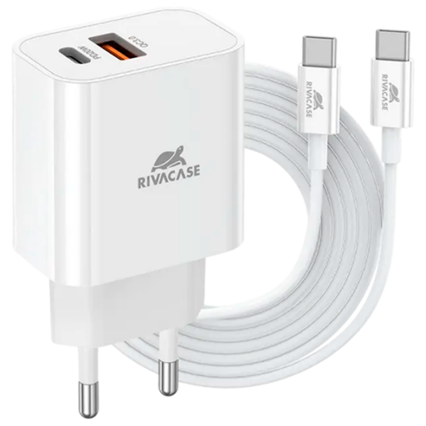 Încărcător de rețea RivaCase PS4102 WD4 (20 W) White 3 A / White photo 1