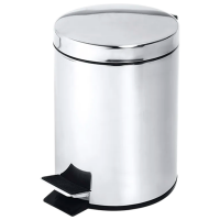 Coș de gunoi Roco MC2101B Silver Inox, 12l