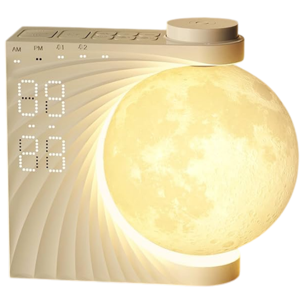 Ночник Inssisain AJ-320 Moon Белый От сети photo 2