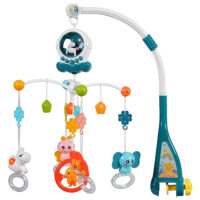 Игрушка для колясок и кроваток Huanger Animals Music Mobile HE0311 Синий 1.5+