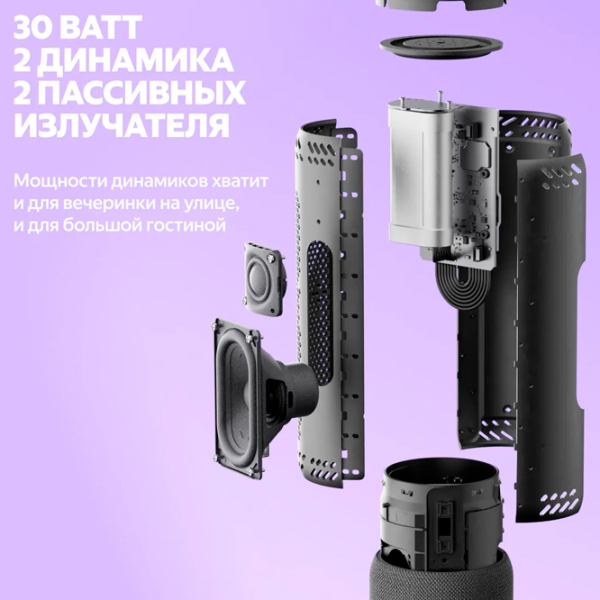 Boxă portabilă Yandex Street Purple 30 W photo 6