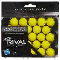 Боеприпасы Hasbro Nerf Rival B1589 Yelow патронный, шариков , 3+