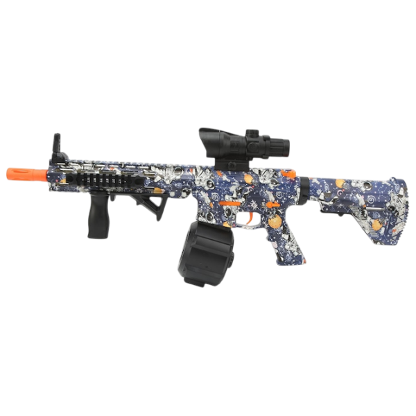 Бластер Blaster M416 WH01B Синий водяной, Гелевые шарики, 14+ photo 1