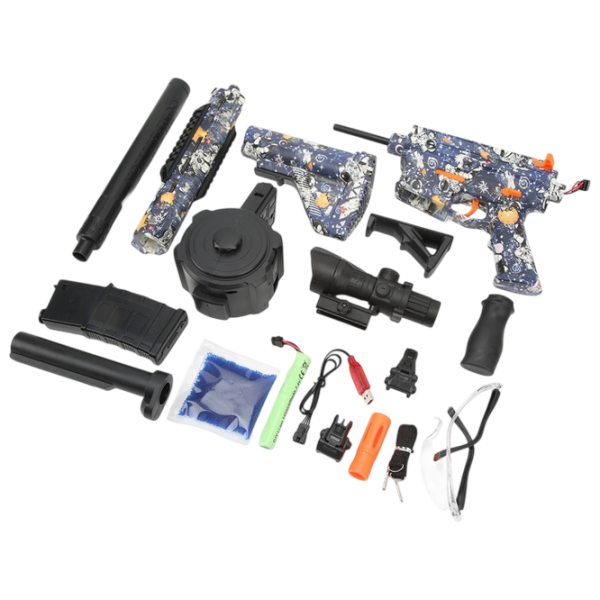 Бластер Blaster M416 WH01B Синий водяной, Гелевые шарики, 14+ photo 5