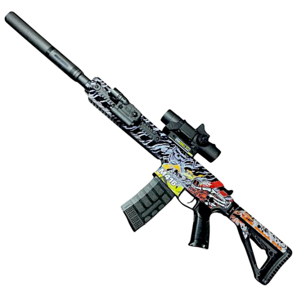 Бластер J-Shot M416 JF-015G Черный патронный, Гелевые шарики, 8+ photo 1