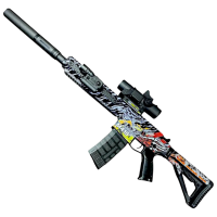 Бластер J-Shot M416 JF-015G Черный патронный, Гелевые шарики, 8+