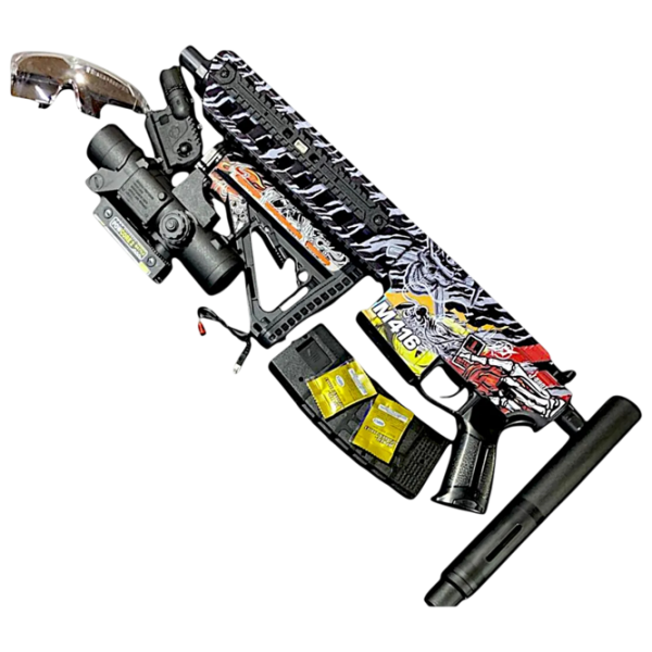 Бластер J-Shot M416 JF-015G Черный патронный, Гелевые шарики, 8+ photo 2