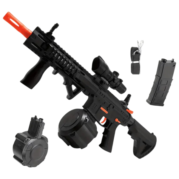 Игрушечный автомат Blaster M4A1 WH02A Черный патронный, Гелевые шарики, 14+ photo 3