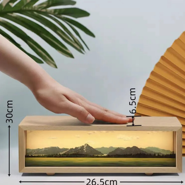 Lampă de noapte Generic WX-02 Wood USB photo 4