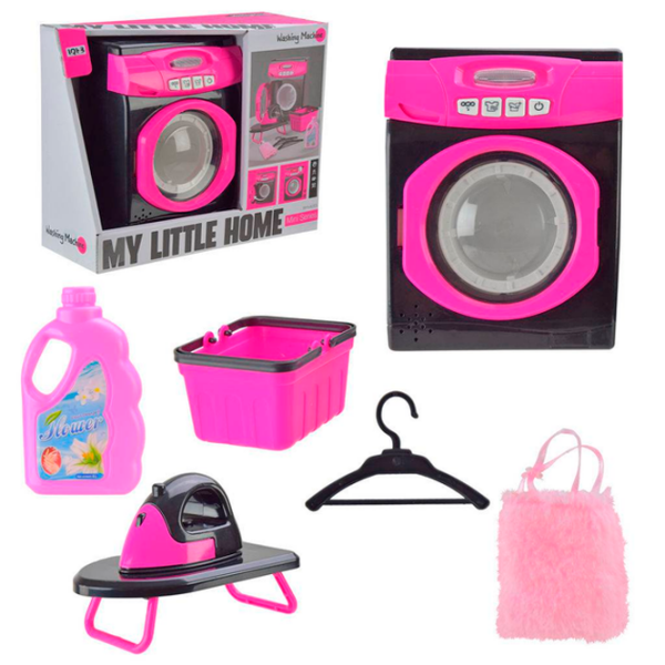 Игровой набор Lulu My Little Home Washing Machine A1010-1 Розовый Для девочек, 3+ photo 2