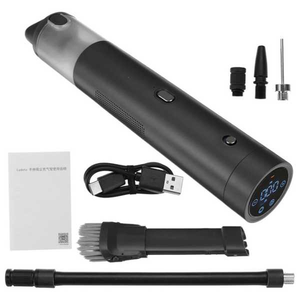 Портативный пылесос Lydsto Multivac Handheld Vacuum & Air Inflator Черный 100 Вт | Сухая | Контейнер | 0.1 л photo 5