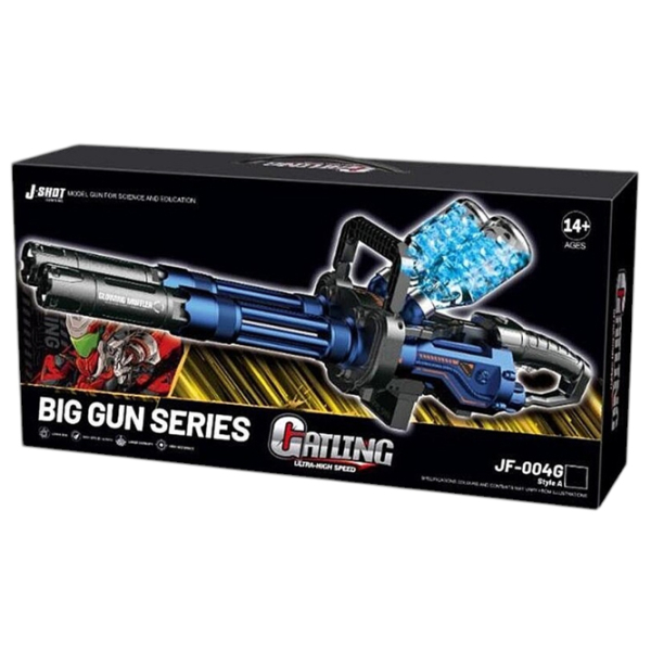 Игрушечный автомат J-Shot Catling Big Gun JF-004G Синий патронный, Гелевые шарики, 14+ photo 8