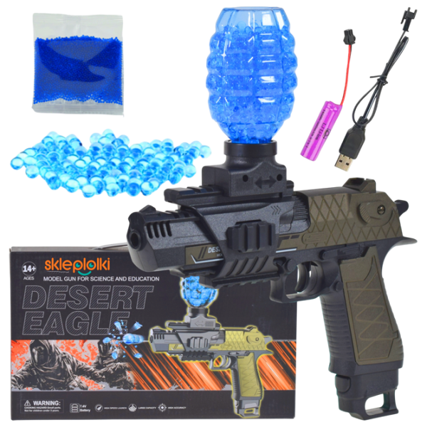 Игрушечный автомат J-Shot Desert Eagle JF-022G Зеленый патронный, Гелевые шарики, 14+ photo 3