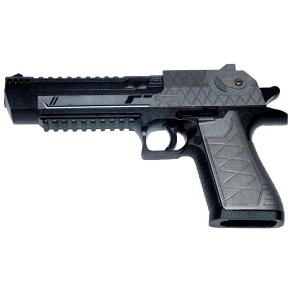 Игрушечный автомат J-Shot Desert Eagle JF-022G Черный патронный, Гелевые шарики, 14+ photo 3