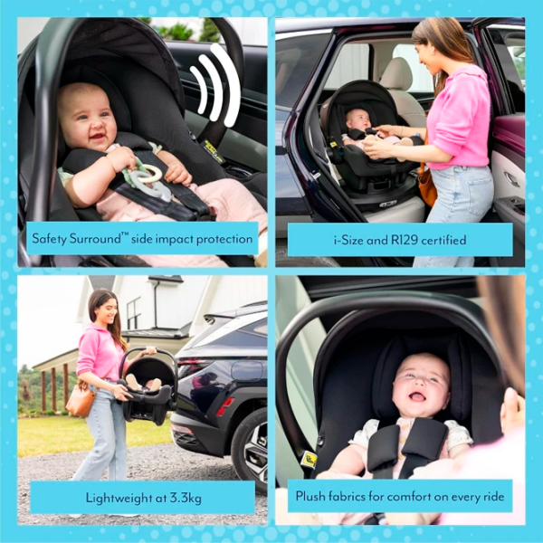 Детское автокресло Graco SnugLite i-Size GC1817CAMDN000 Midnight 0 месяцев - 12 месяцев, 13 кг photo 5