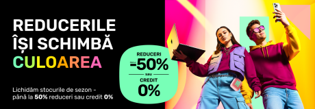 Profită de mega reduceri la stocurile de sezon!