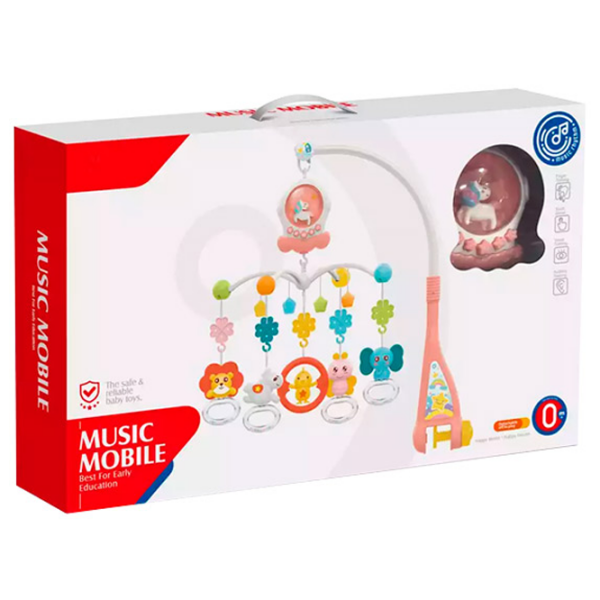 Игрушка для колясок и кроваток Huanger Music Mobile HE0312 Розовый 1+ photo 2