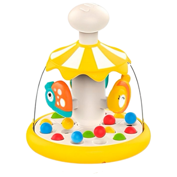 Jucărie de împins și tras Huanger Animal carousel HE8086 Multicolor 3+