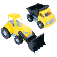 Комплект машин Dolu Toy 6144 Черный
Желтый 