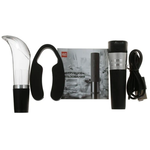 Tirbușon electric Xiaomi HuoHou Electric Wine Bottle Opener Basic Black  photo 5