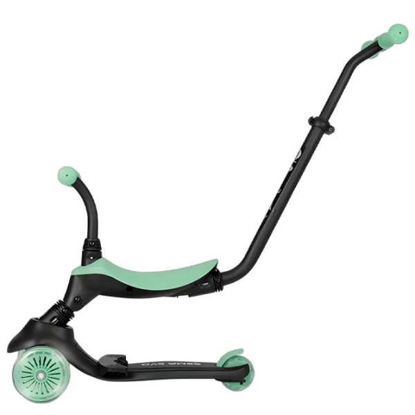Trotinetă pentru copii cu trei roți Qplay Sema Evo (00-00942330) Jade Green 1 an, 50 kg, Din silicon photo 4