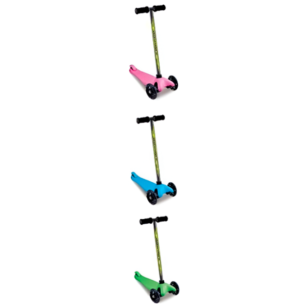 Trotinetă pentru copii cu trei roți Optmarket МЛЕ6.08 (01279344) Multicolor 3 ani, 50 kg, Din silicon photo 2