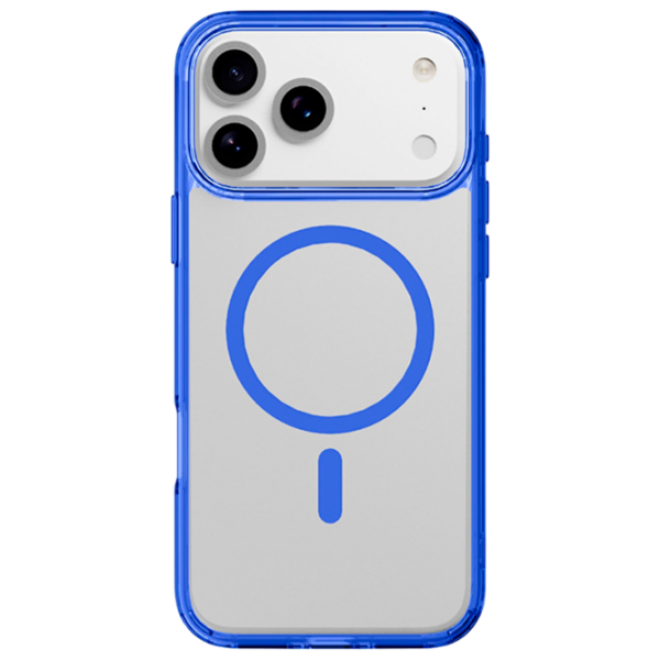 Чехол для смартфона Apple iPhone 17 Pro Max (Iconic Mag) Прозрачный Синий Cellularline, ТПУ, MagSafe Back photo 1