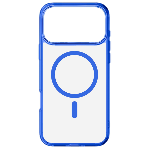 Чехол для смартфона Apple iPhone 17 Pro Max (Iconic Mag) Прозрачный Синий Cellularline, ТПУ, MagSafe Back photo 2