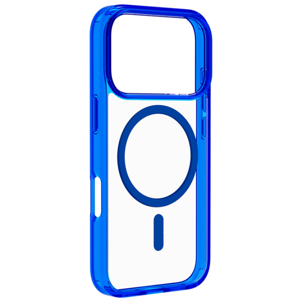 Чехол для смартфона Apple iPhone 17 Pro Max (Iconic Mag) Прозрачный Синий Cellularline, ТПУ, MagSafe Back photo 3