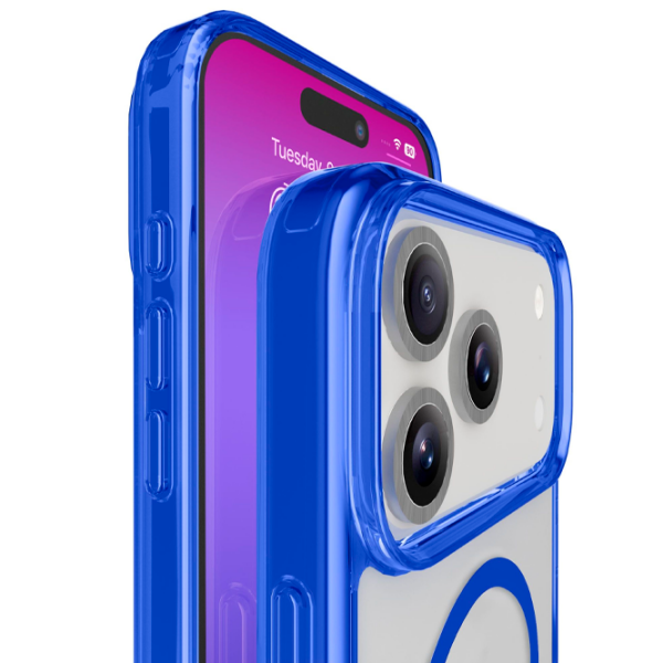 Чехол для смартфона Apple iPhone 17 Pro Max (Iconic Mag) Прозрачный Синий Cellularline, ТПУ, MagSafe Back photo 5