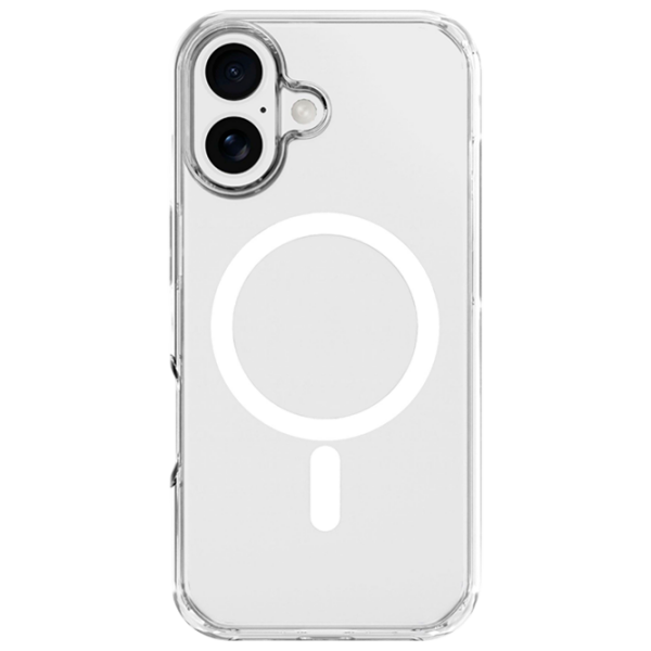 Чехол для смартфона Apple iPhone 17 (Gloss Mag) White Прозрачный Cellularline, ТПУ, MagSafe Back