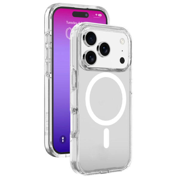 Чехол для смартфона Apple iPhone 17 Pro Max (Gloss Mag) White Прозрачный Cellularline, ТПУ, MagSafe Back photo 4