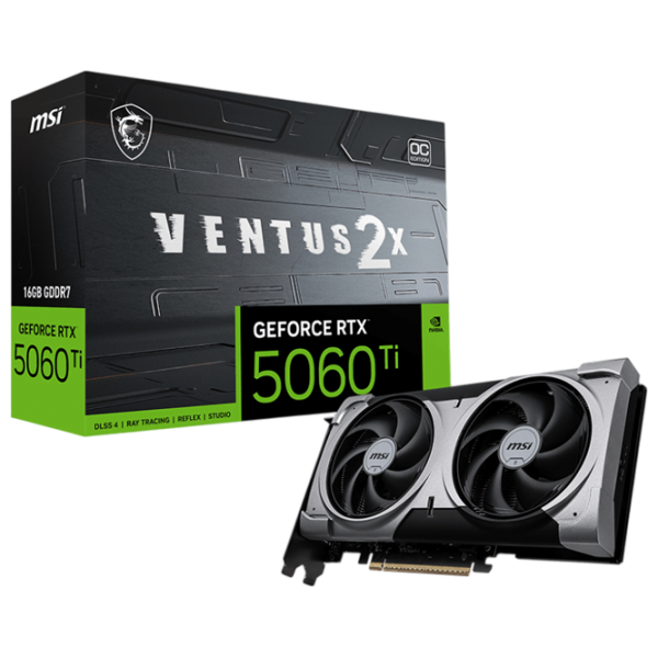 Видеокарта MSI GeForce RTX 5060 Ti VENTUS 2X OC PLUS 16 ГБ PCI Express x16 5.0 photo 2
