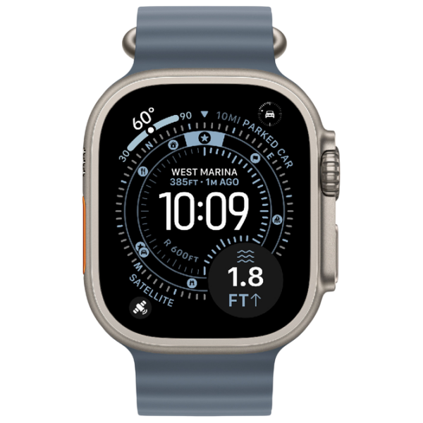 Умные часы Apple Watch Ultra 3 Натуральный Титан 1.98" | 49 мм | Титан/Фторэластомер| MEWH4QI/A photo 3