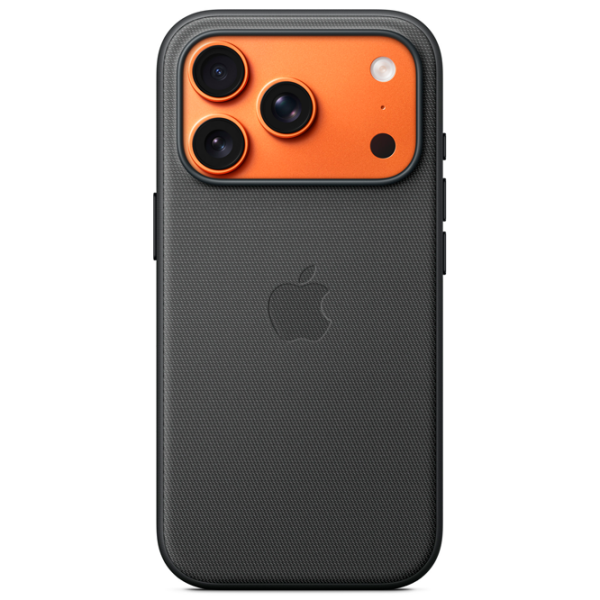 Husă pentru smartphone Apple iPhone 17 Pro (TechWoven) Black Apple, TPU, Back photo 2